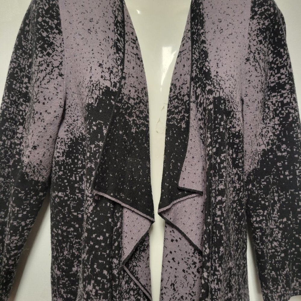 Fall Winter Spring Jacket Cotton Open Front Asymmetrical Cardigan Jacket - Picture 2 of 7